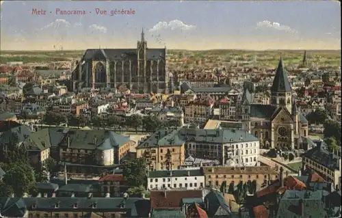 ww84298 Metz Moselle Lothringen Metz Vue generale x Kategorie. Metz Alte Ansichtskarten