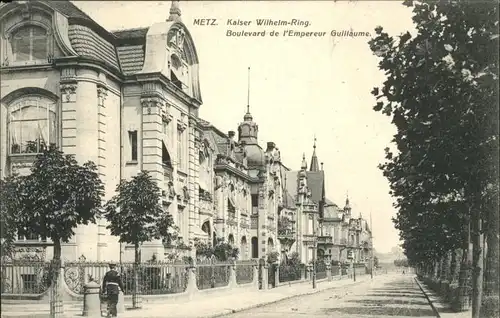 wx37521 Metz Moselle Lothringen Metz Kaiser Wilhelm Ring Boulevard I Empereur Guillaume * Kategorie. Metz Alte Ansichtskarten