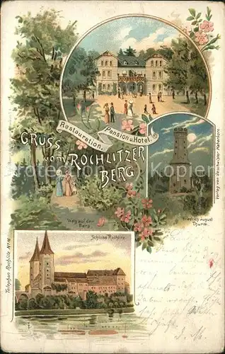 Rochlitz Sachsen Schloss Rochlitz u.Friedrich August Thurm Kat. Rochlitz