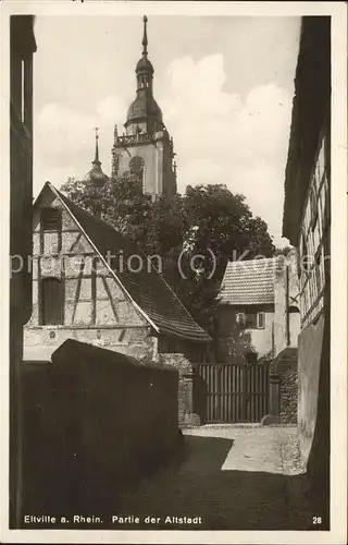 Eltville Rhein Altstadtpartie Kat. Eltville am Rhein