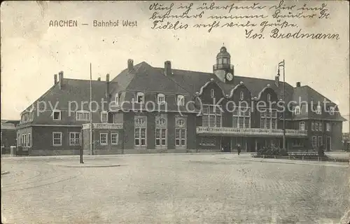 Aachen Bahnhof West Kat. Aachen