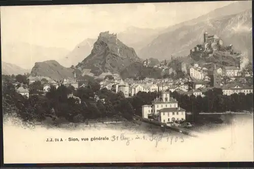 ws90833 Sion-les-Mines Sion  * Kategorie. Sion-les-Mines Alte Ansichtskarten