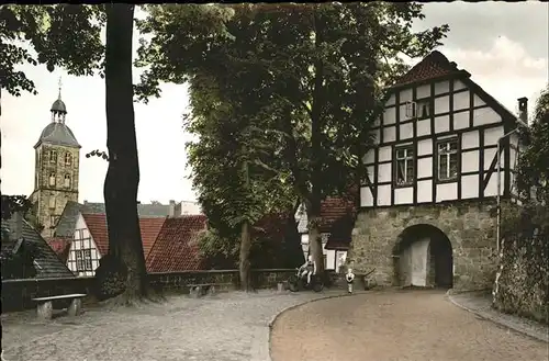 Tecklenburg Tor und evangelische Kirche Kat. Tecklenburg