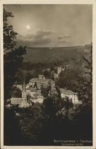 Schlangenbad Taunus Sommernacht Kat. Schlangenbad