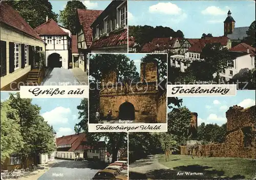 Tecklenburg Wierturm Marktplatz Legge Teilansicht Kat. Tecklenburg