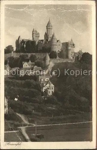 Braunfels Schloss Braunfels Litho Kat. Braunfels