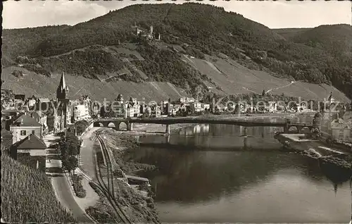 Bernkastel Kues Moselblick mit Burg Landshut Kat. Bernkastel Kues