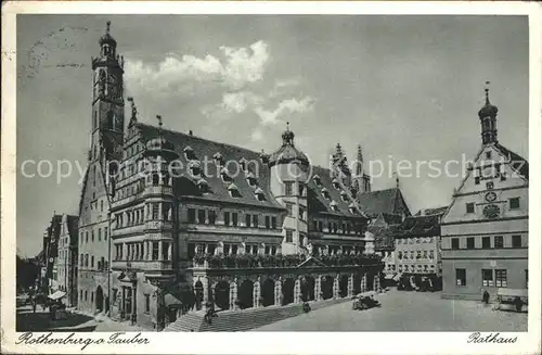 Rothenburg Tauber Rathaus Kat. Rothenburg ob der Tauber