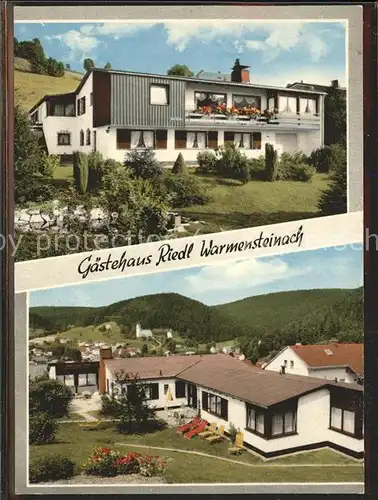 Warmensteinach Gasthaus Riedl Fichtelgebirge Luftkurort Kat. Warmensteinach Fichtelgebirge