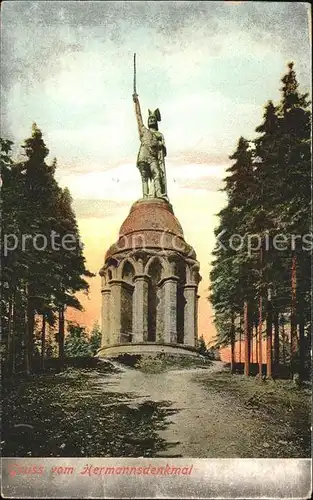 kk75369 Hermannsdenkmal Hermannsdenkmal Kategorie. Detmold Alte Ansichtskarten