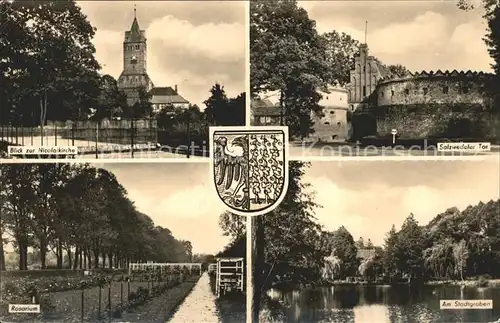 Gardelegen Nicolaikirche Salzwedeler Tor Rosarium Am Stadtgraben Kat. Gardelegen