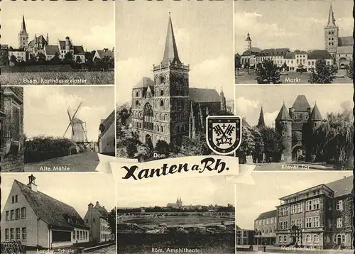 Xanten Markt Alte Muehle Klever Tor Dom Kat. Xanten