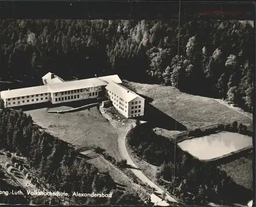 Bad Alexandersbad Ev. Luth. Volkshochschule Fliegeraufnahme Kat. Bad Alexandersbad