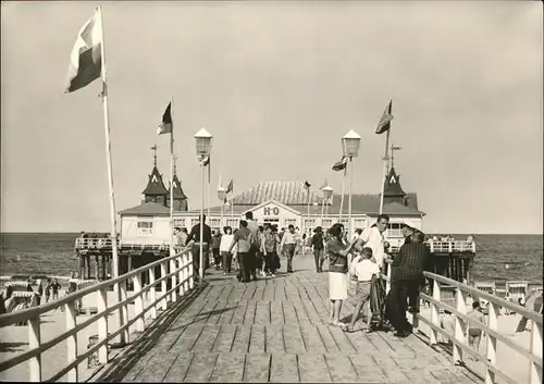 Ahlbeck Ostseebad Insel Usedom Seebruecke HO Gaststaette Kat. Heringsdorf Insel Usedom