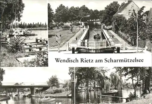 Wendisch Rietz Am Scharmuetzelsee Schleuse Kat. Wendisch Rietz