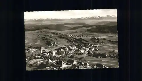 Grafenhausen Schwarzwald Fliegeraufnahme Alpenpanorama Kat. Grafenhausen