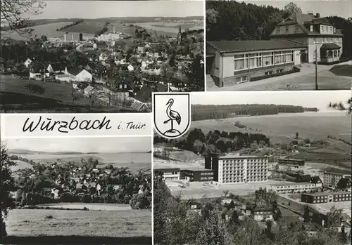 Wurzbach FDGB Erholungsheim Frankenwald Gesamtansicht Handabzug Kat. Wurzbach