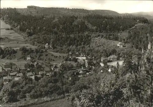 Sitzendorf Thueringen Gesamtansicht Kat. Sitzendorf Schwarzatal