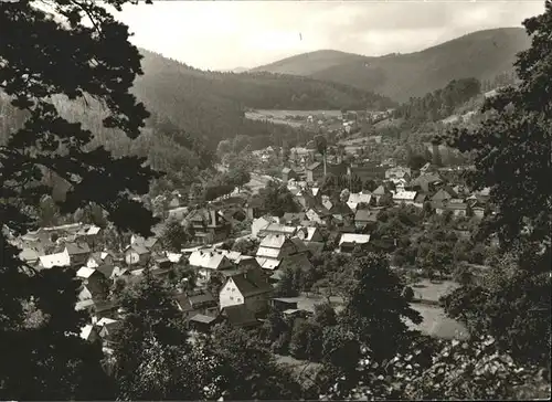 Sitzendorf Thueringen Gesamtansicht Kat. Sitzendorf Schwarzatal