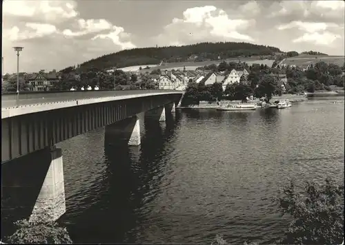 Saalburg Saale am Stausee Bleiloch Saaletalsperre Neue Bruecke Kat. Saalburg Ebersdorf