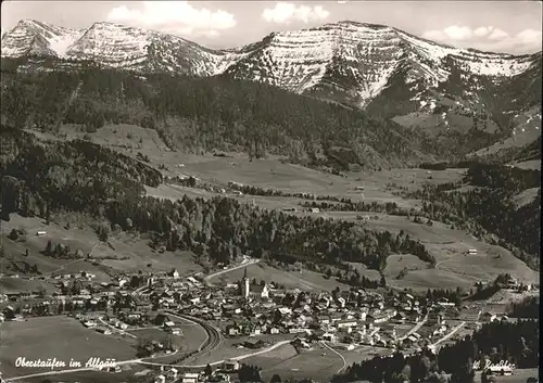 Oberstaufen Fliegeraufnahme  Kat. Oberstaufen