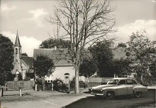 Gross Quassow Kirche Auto Wartburg Kat. Userin