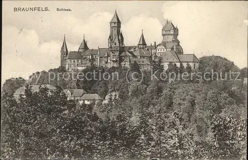 Braunfels Schloss Braunfels Litho Kat. Braunfels