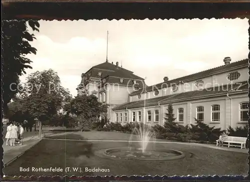 Bad Rothenfelde Badehaus Sprudel Kat. Bad Rothenfelde