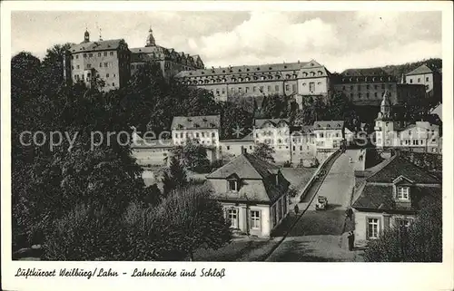 Weilburg Lahnbruecke Schloss Kat. Weilburg