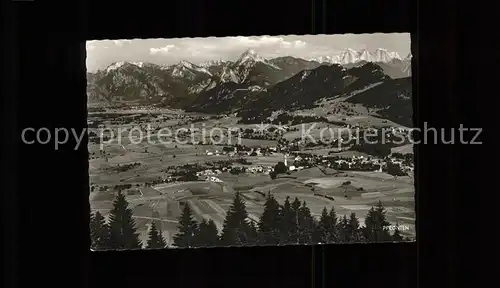 Pfronten Gesamtansicht Hoehenluftkurort mit Alpenpanorama Kat. Pfronten