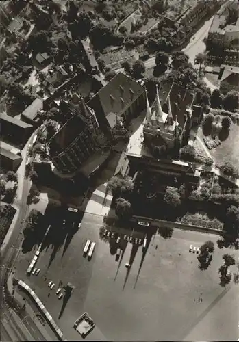 Erfurt Dom St. Severi Kirche Luftbild Kat. Erfurt