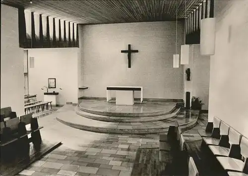 Muenchen Venio Kapelle Inneres Kreuz von Hans Wimmer Kat. Muenchen