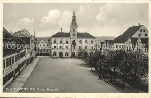 Pfaffenhofen Ilm Unterer Stadtplatz Kat. Pfaffenhofen a.d.Ilm