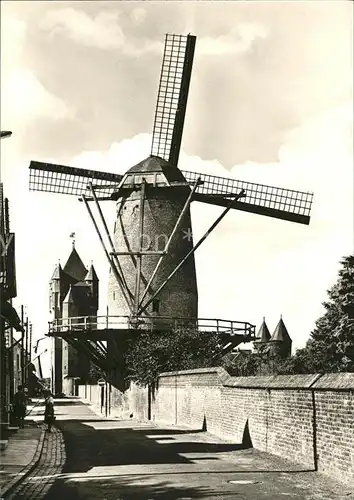 Xanten Muehle mit Stadtmauer Kat. Xanten