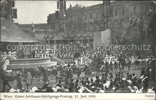 Wien Kaiser Huldigungsfestzug 1908 Kat. Wien