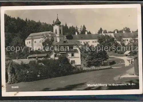 Gutenstein Niederoesterreich Mariahilfberg mit Stift Kat. Gutenstein