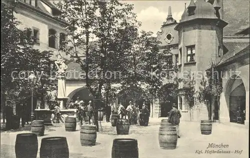 Muenchen Hofbraeuhaus Hof Kat. Muenchen