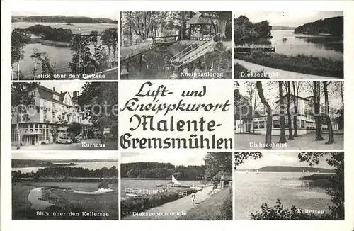 Malente Gremsmuehlen Dieksee Kneippanlagen Diekseehotel Kellersee Kurhaus Kat. Malente