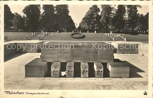 Denkmal Muenchen Kriegerdenkmal / Denkmaeler /