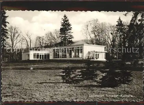 Schieder Kurhalle Luftkurort Kat. Schieder Schwalenberg