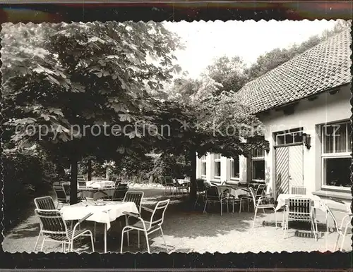 Schieder Hotel Fischanger Gartenterrasse Kat. Schieder Schwalenberg