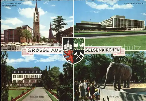 Gelsenkirchen Staedtische Buehnen Altstadtkirche Ruhr Zoo Kat. Gelsenkirchen