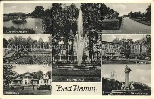Bad Hamm Kurhaus Baerenbrunnen Badehaus Kurpark Kat. Hamm