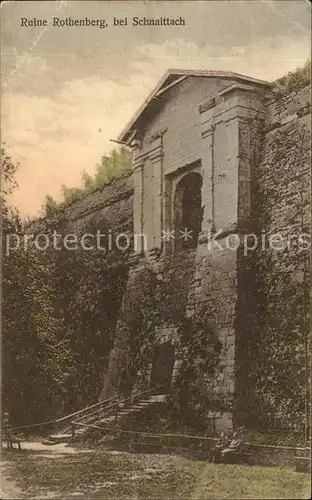 Schnaittach Ruine Rothenberg Kat. Schnaittach