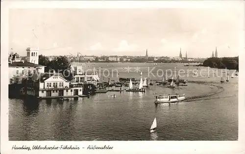 Hamburg Uhlenhorster Faehrhaus Aussenalster Kat. Hamburg