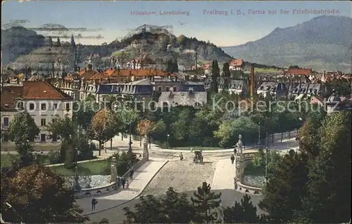 Freiburg Breisgau Hildaturm Loretoberg Friedrichsbruecke Kat. Freiburg im Breisgau