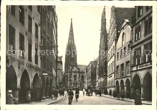 Muenster Westfalen Prinzipalmarkt Lambertuskirche Kat. Muenster