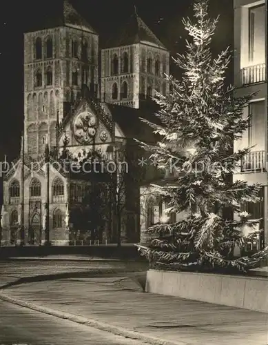 Muenster Westfalen Dom Festbeleuchtung Kat. Muenster