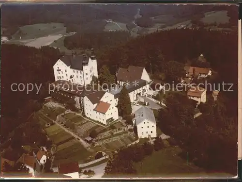 Fuerstenzell Schloss Englburg Fliegeraufnahme Kat. Fuerstenzell