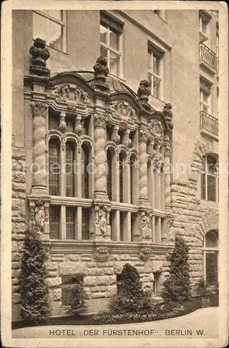 Berlin Hotel Der Fuerstenhof Kat. Berlin